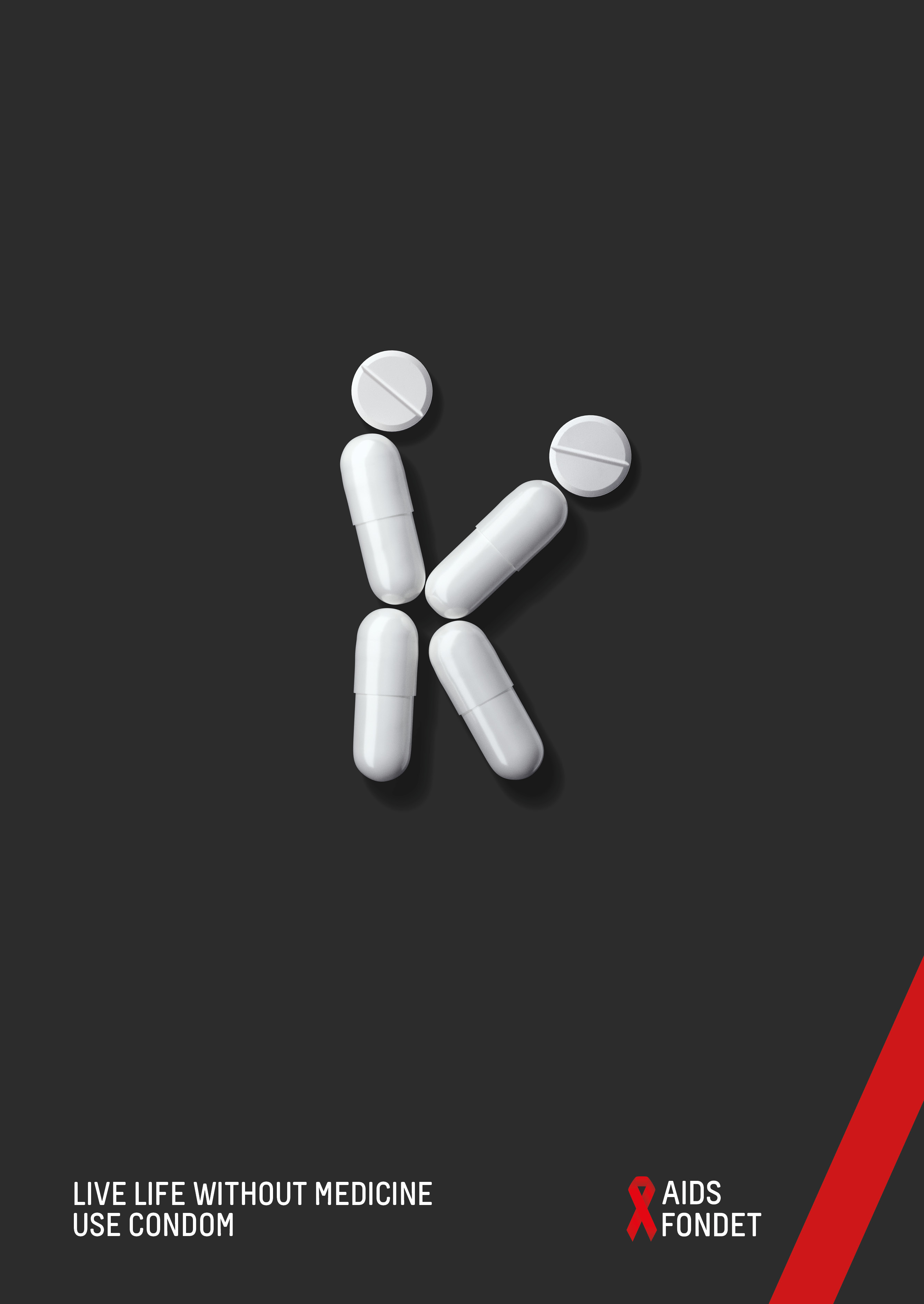 Aids Fondet Print Advert By JWT From behind Ads of the World™