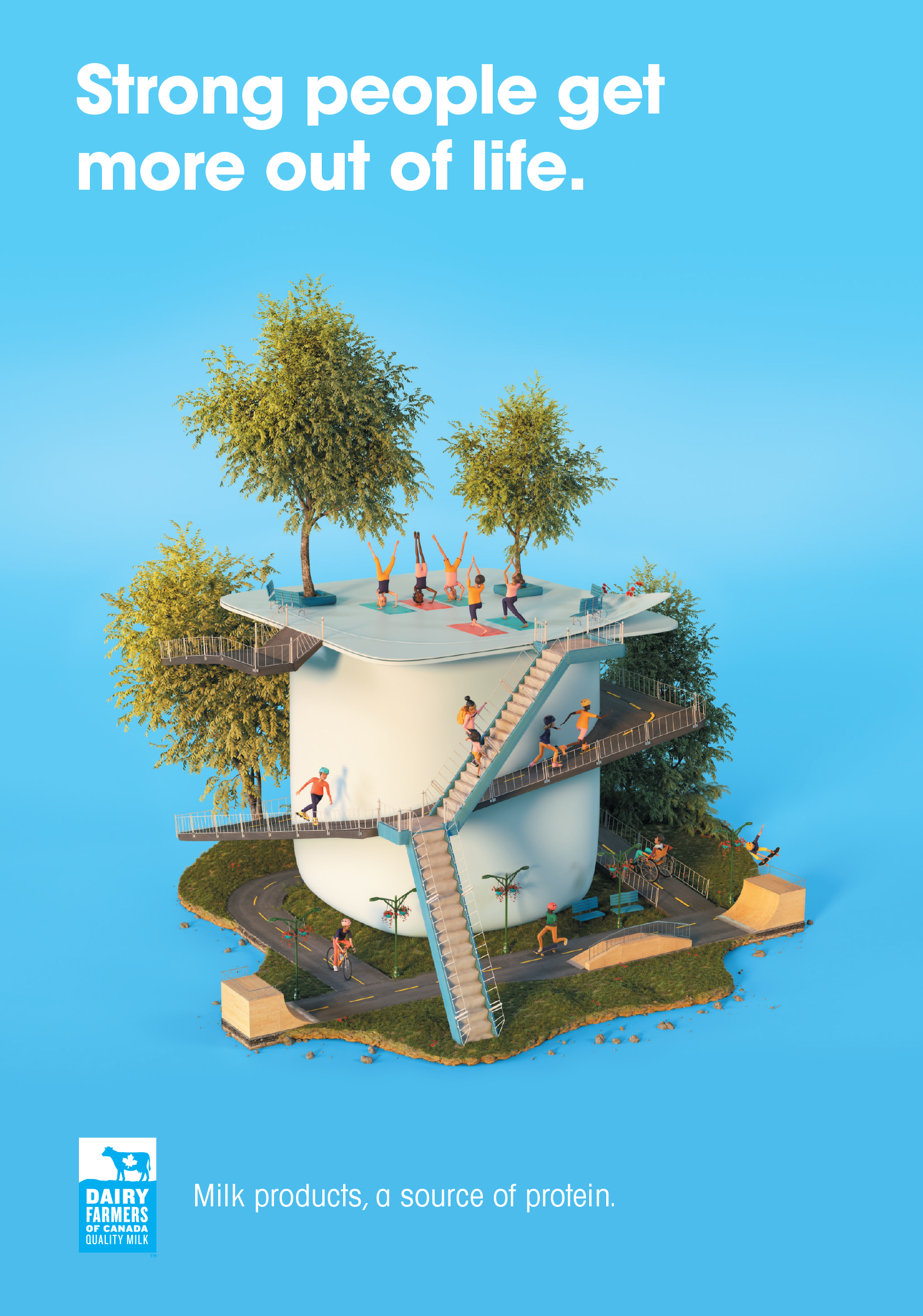 Dairy Farmers of Canada Print Advert By KBS Yoga Ads of the World™