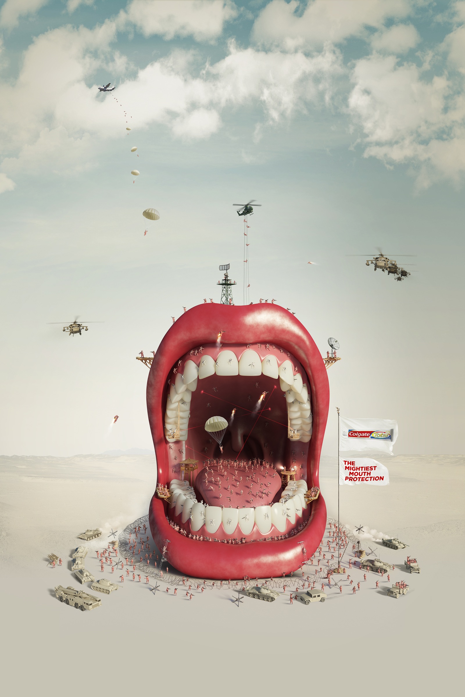 Colgate Print Advert By Y&R Mighty Mouth Ads of the World™