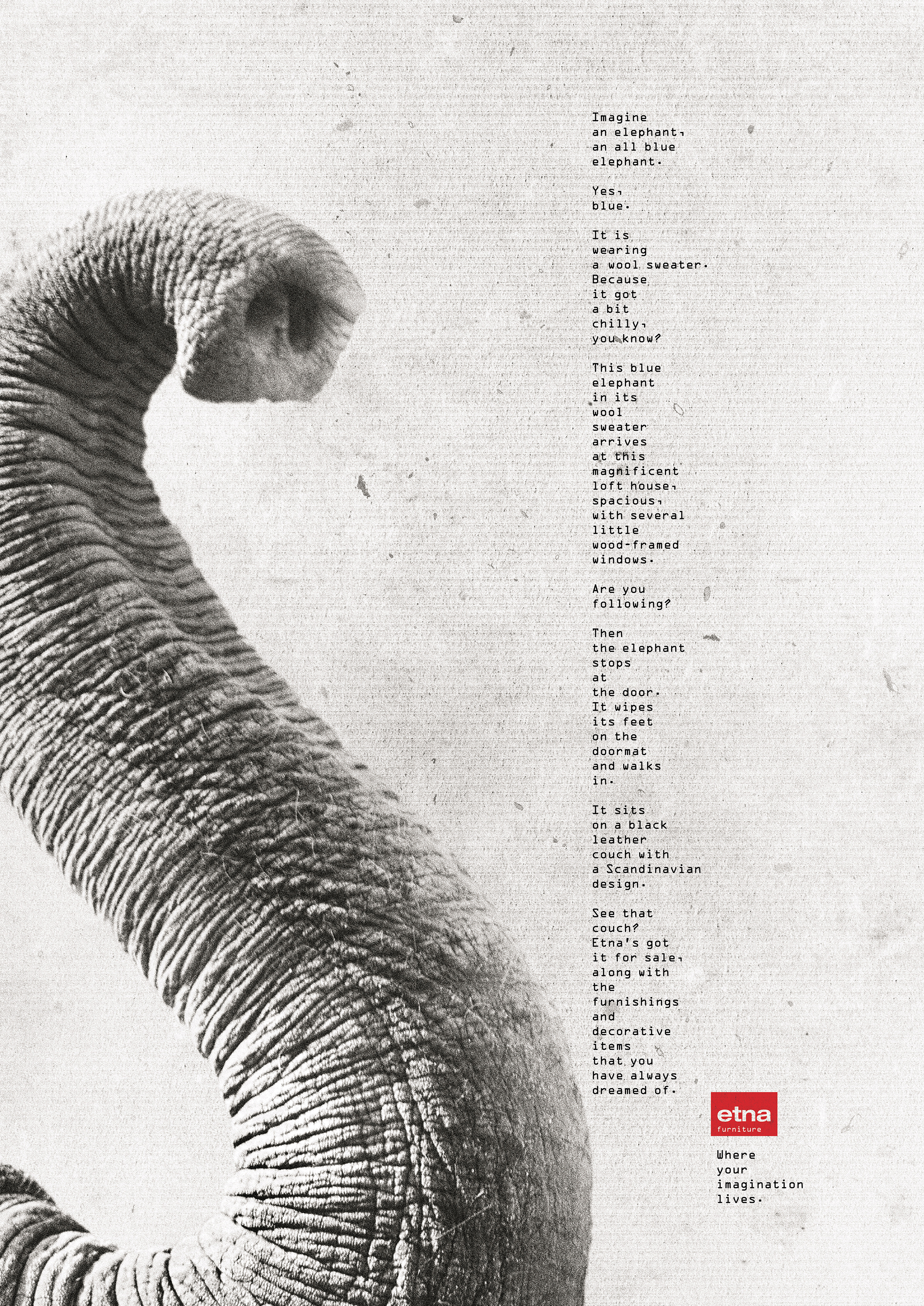 Etna Print Advert By Artplan Elephant Print Ads of the World™