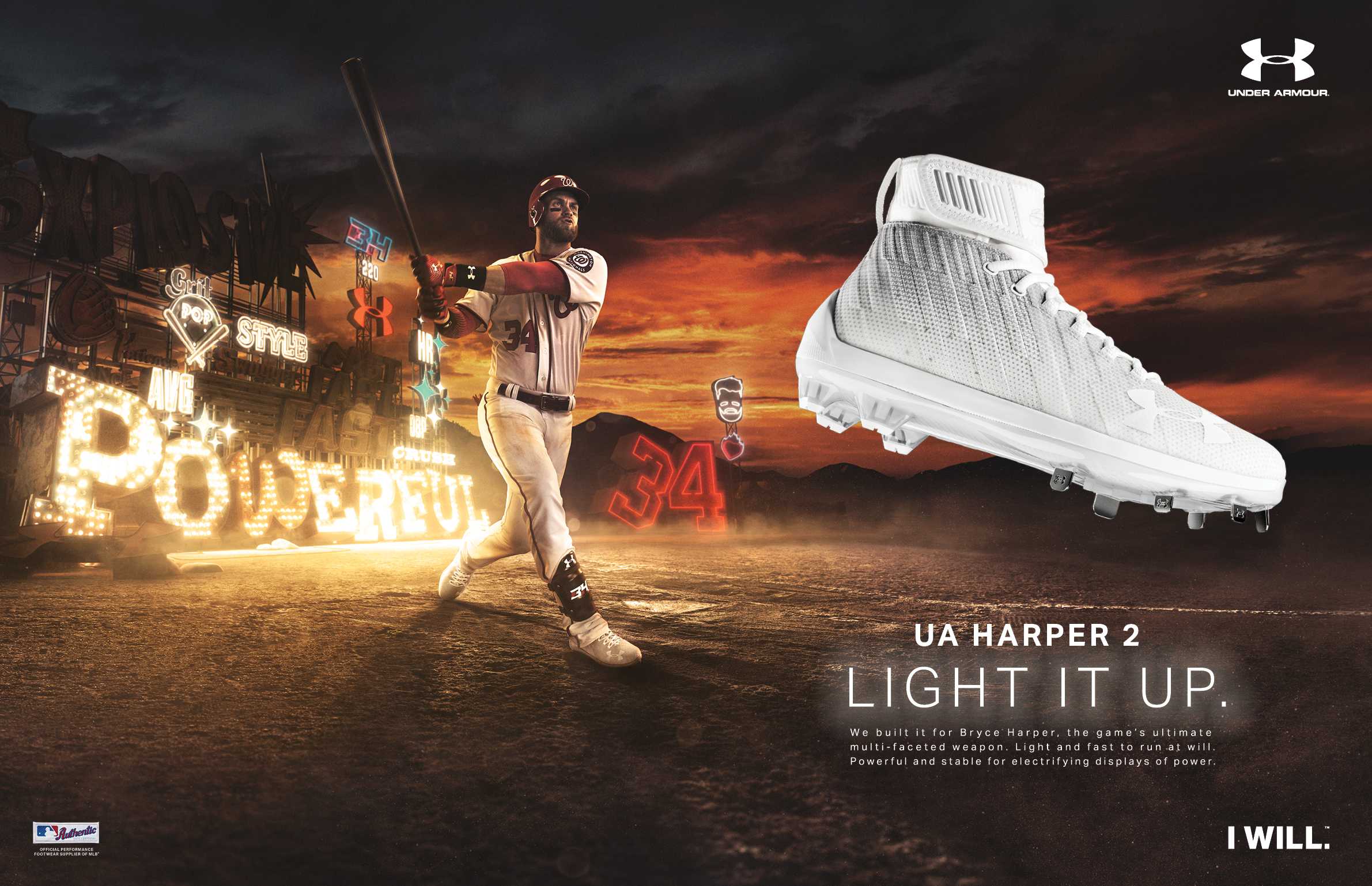 Under Armour Print Advert By Bryce Harper Signature Cleat, 1 Ads of the World™