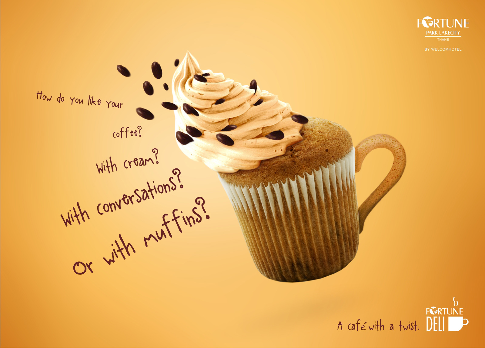 Fortune Deli Print Advert By Origin Beanstalk Muffins Ads of the World™