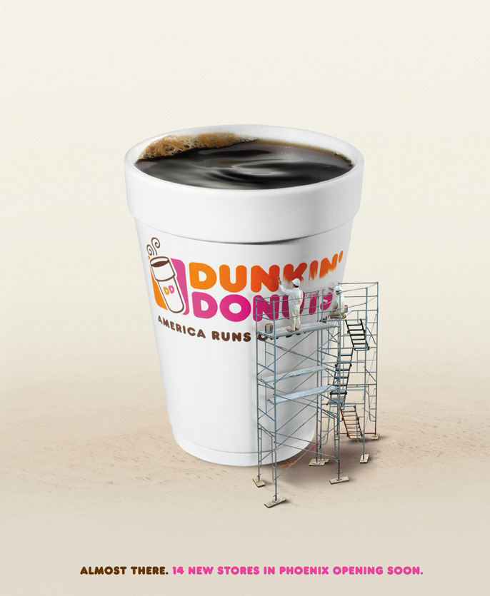 Dunkin' Donuts Print Advert By Hill Holliday Almost there Ads of the