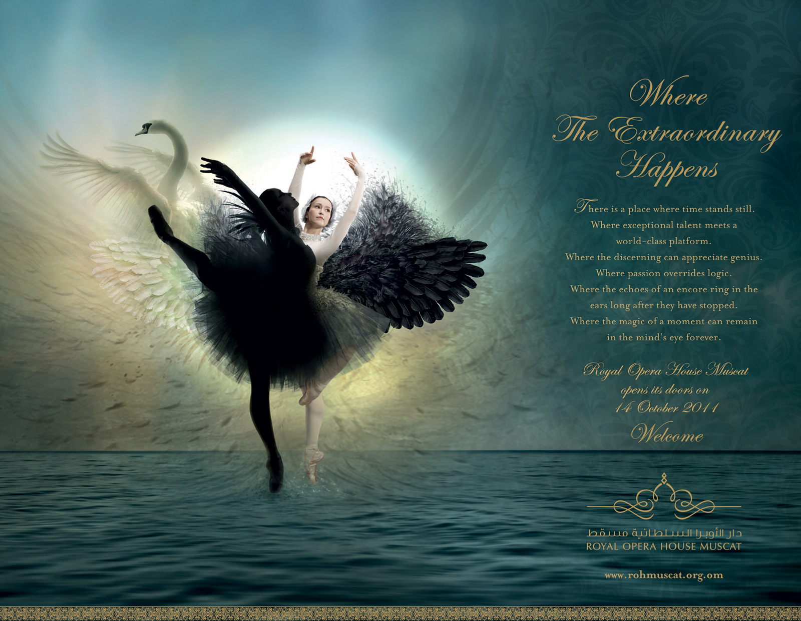 Royal Opera House Muscat Print Advert By TBWA Swan Lake Ads of the