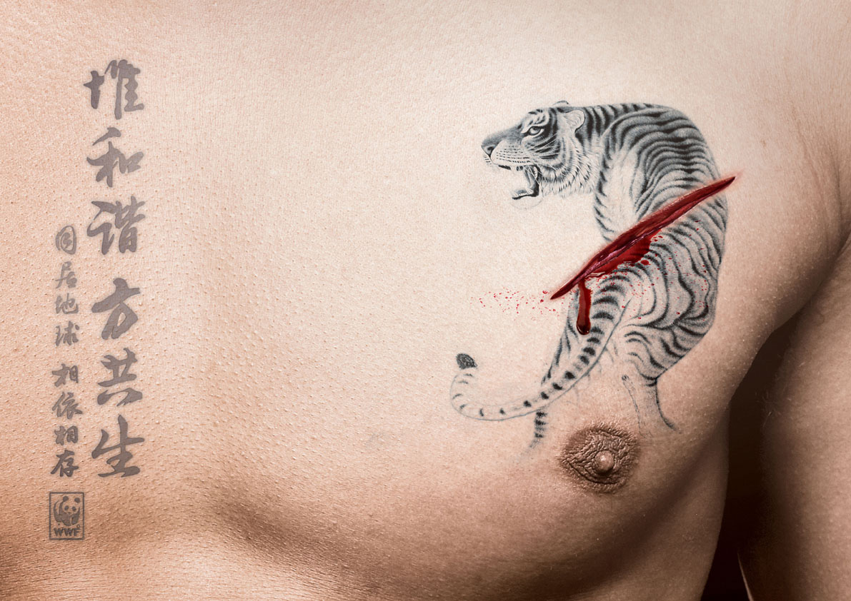 wwf print advert by dentsu tiger tattoo ads of the world wwf print advert by dentsu tiger tattoo ads of the world