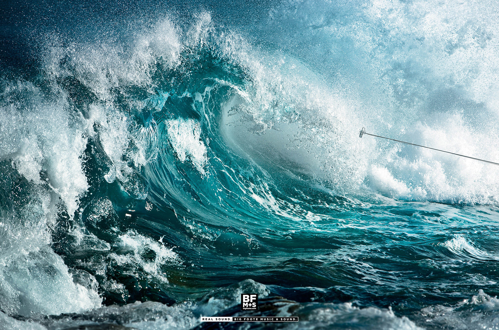 big foote music sound print advert by bbh tsunami ads of the world