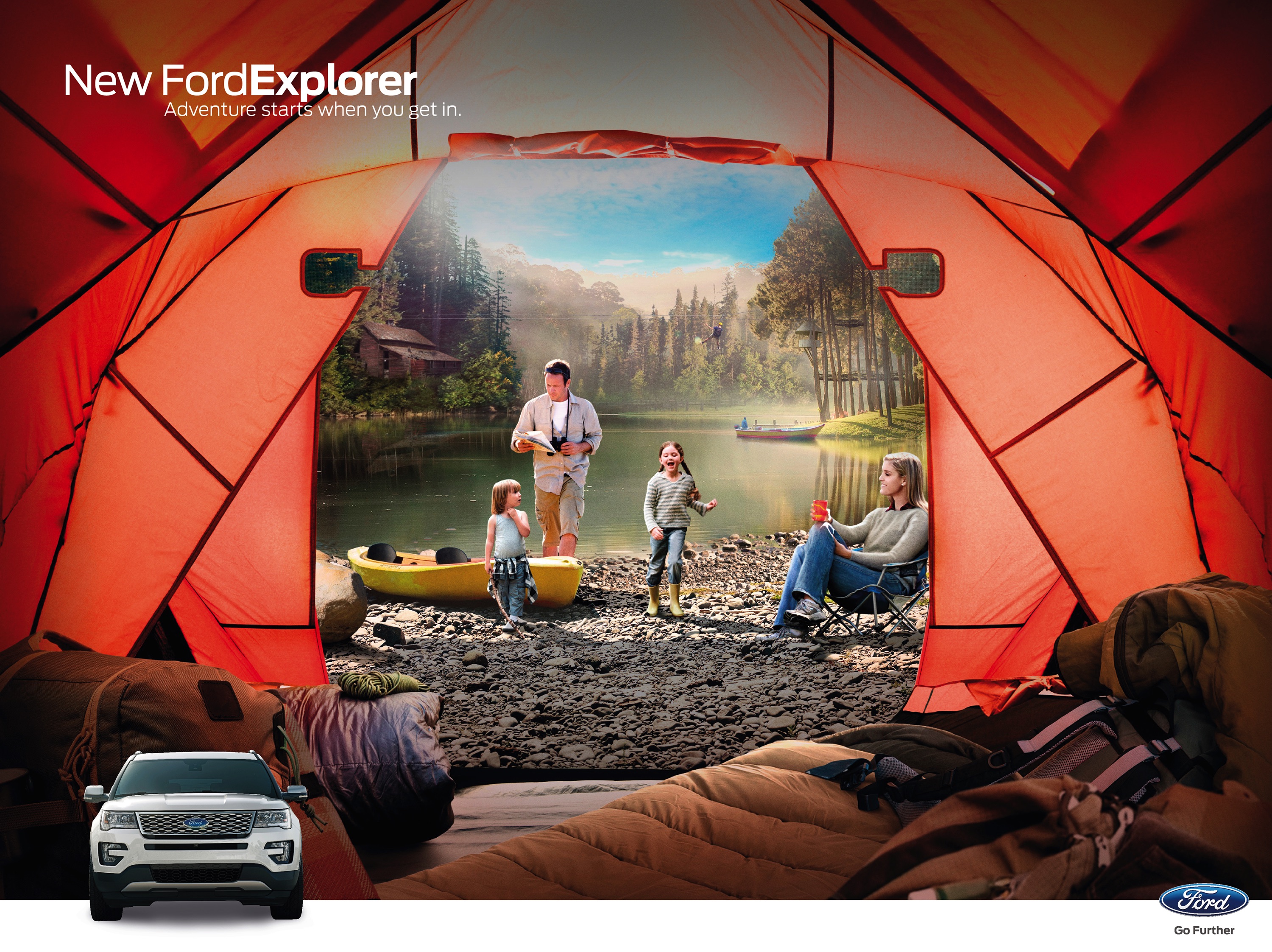 Ford Outdoor Advert By JWT Camping Ads of the World™