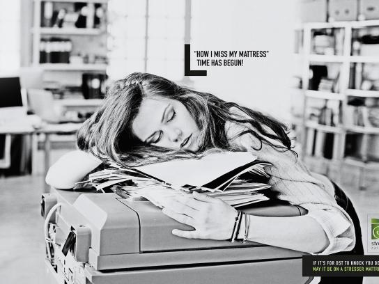 Stresser Colchões Print Ad - Begun