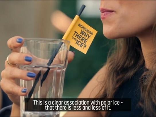 WWF Experiential Ad - Wondering why there is no ice?