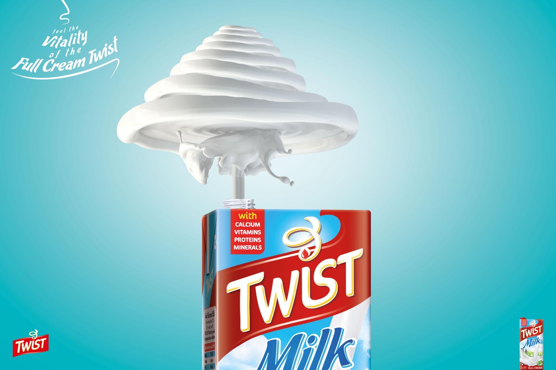 Twist Milk Print Advert By Sakr Vitality Ads of the World™