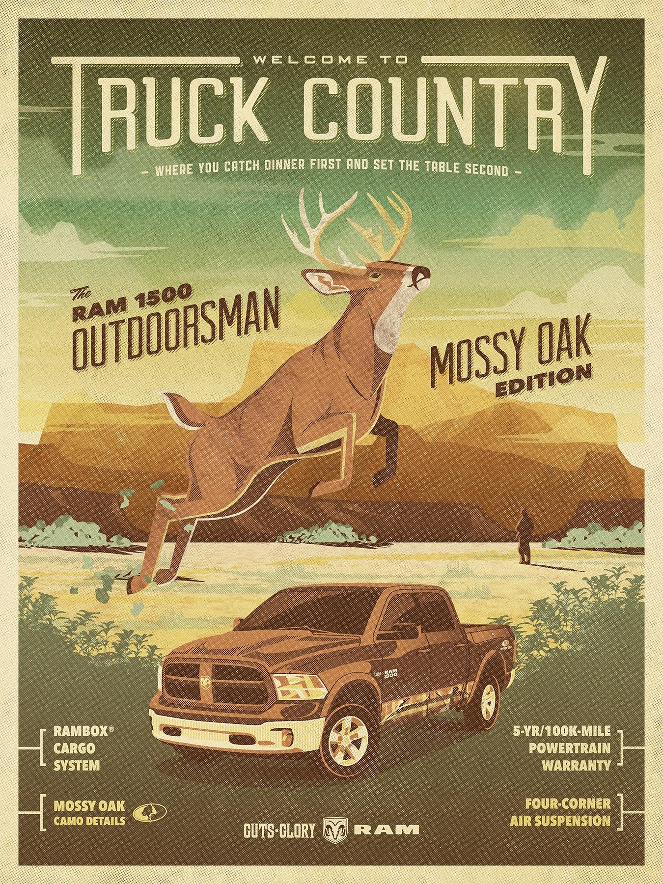 RAM Print Advert By The Richards Group Truck Country hunting Ads
