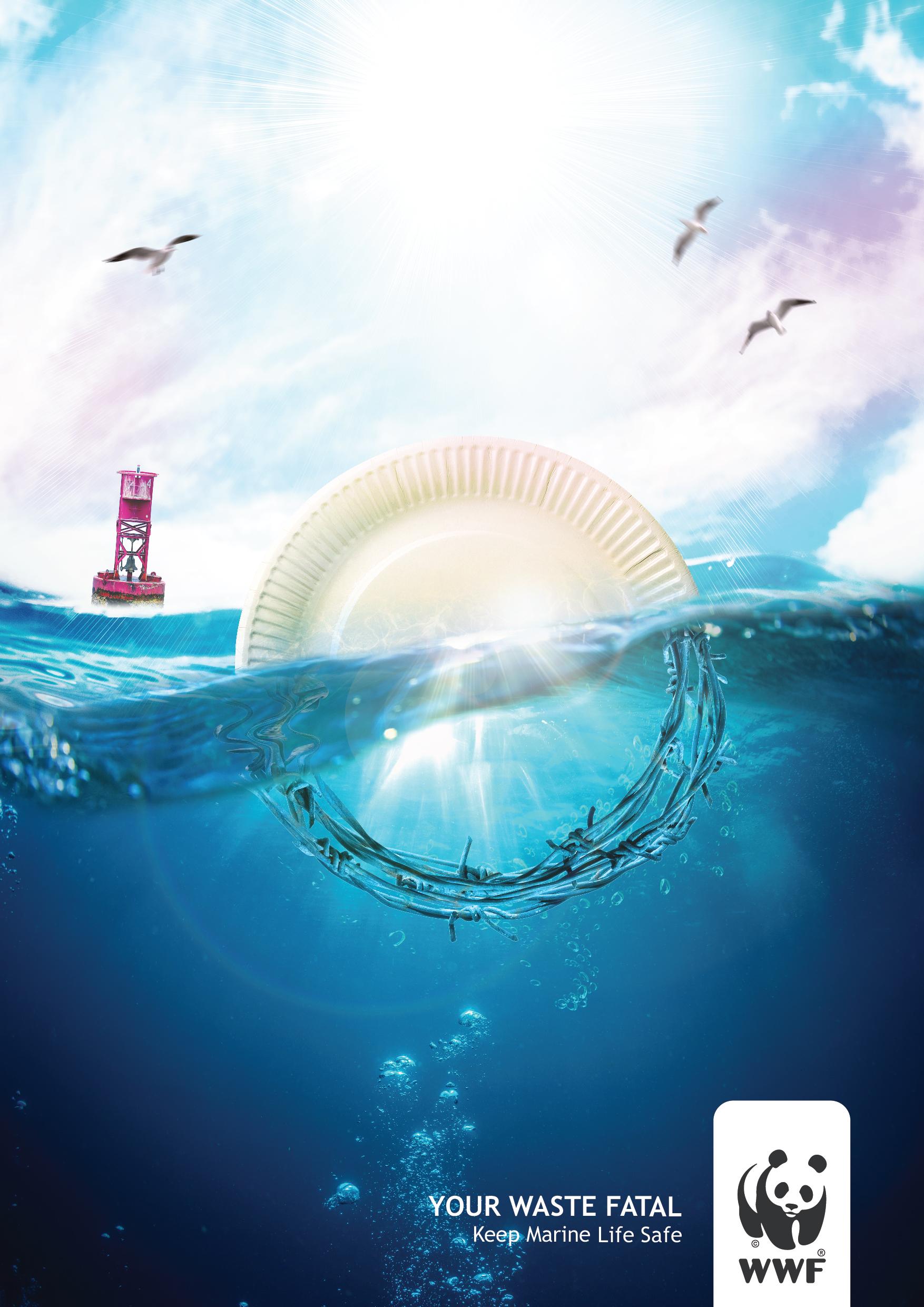 WWF Print Advert By Pollution of the Seawater, 3 Ads of the World™