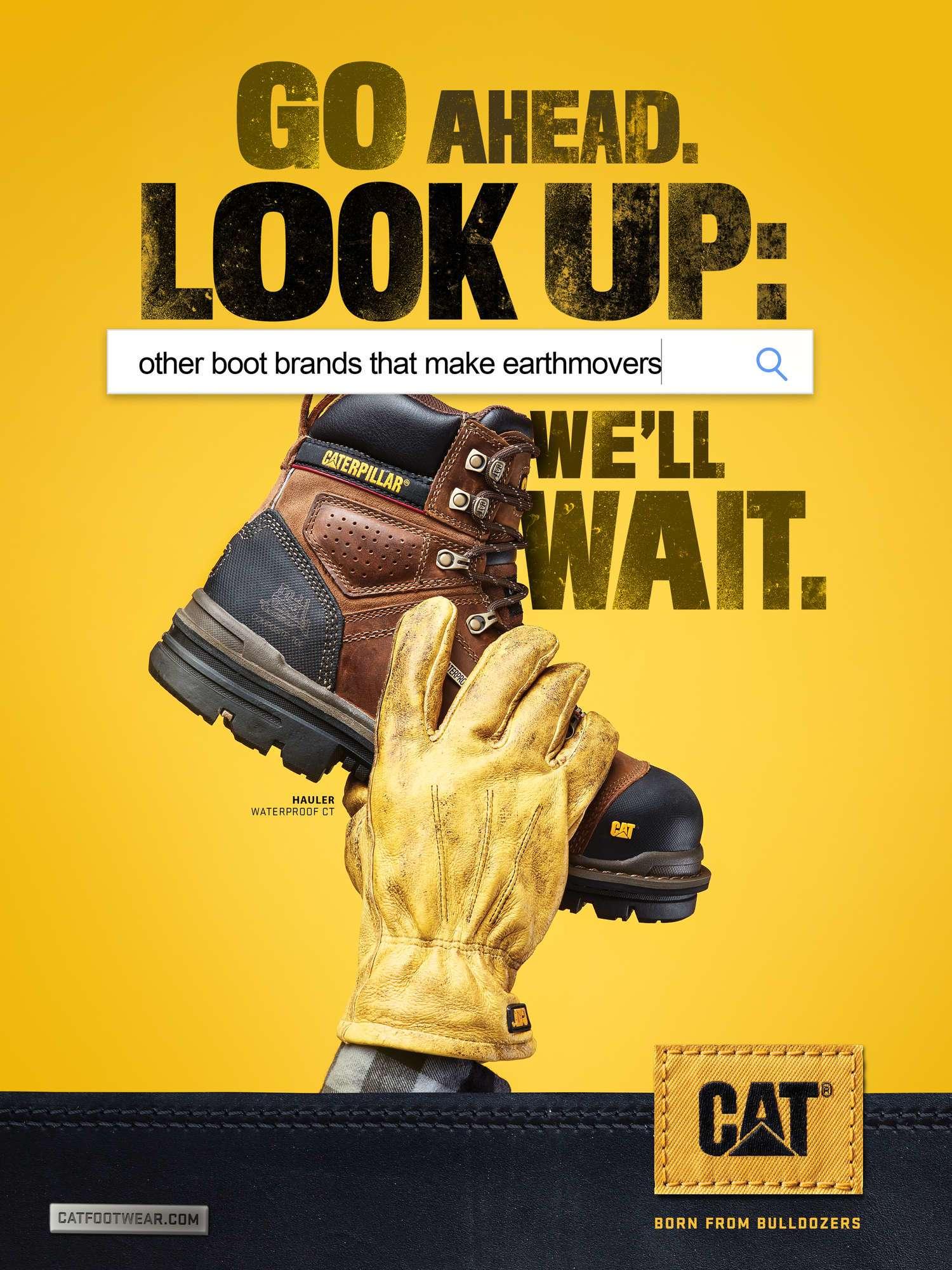 Cat Footwear Print Advert By Young & Laramore Go Ahead. Look Up. Ads