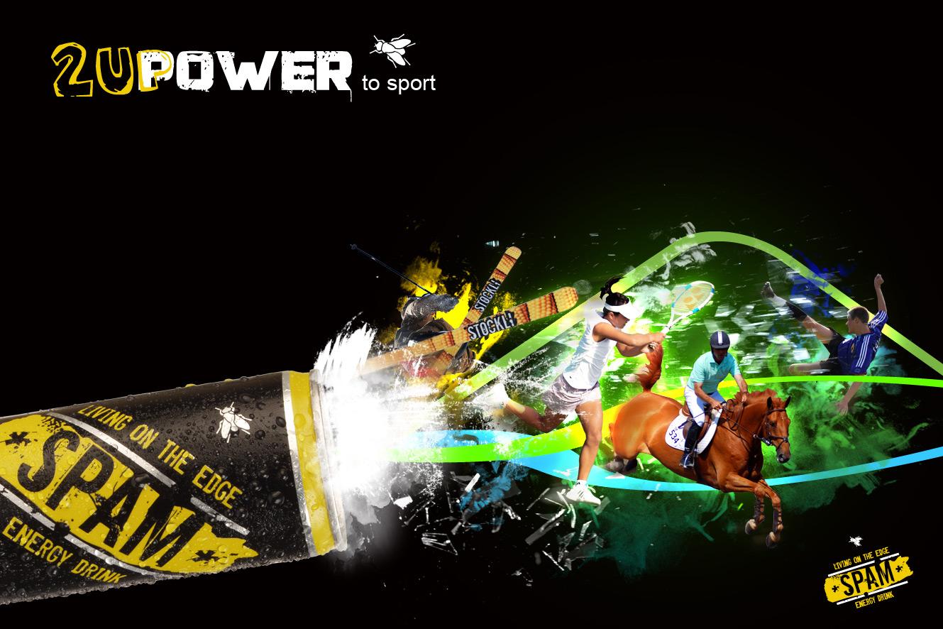 Spam Energy Drink Print Advert By Zen Sports Ads of the World™