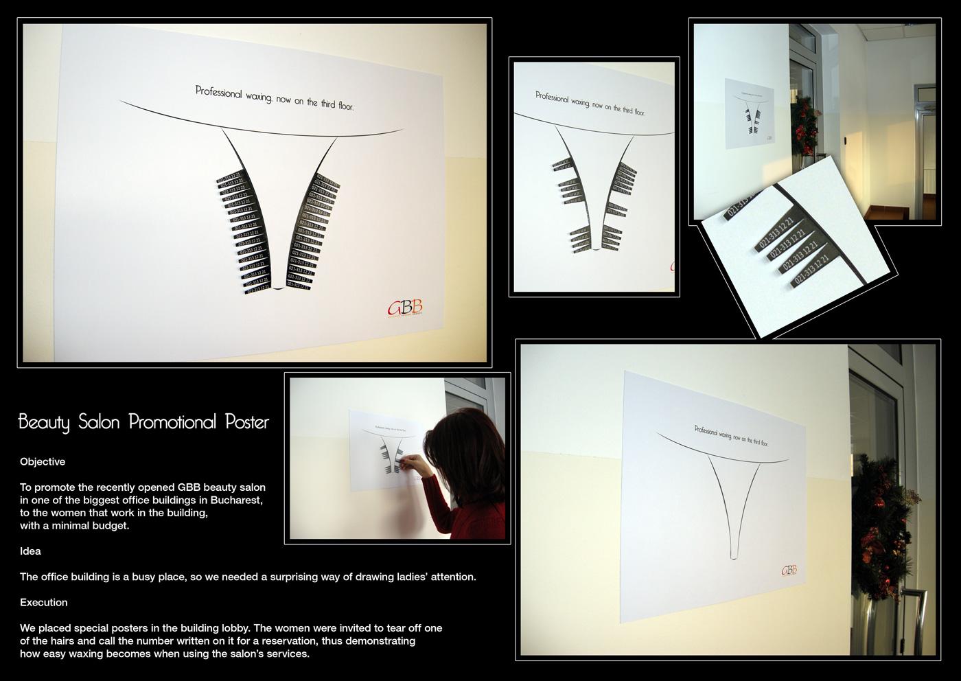 gbb ambient advert by tempo bikini waxing poster ads of the world tear off posters
