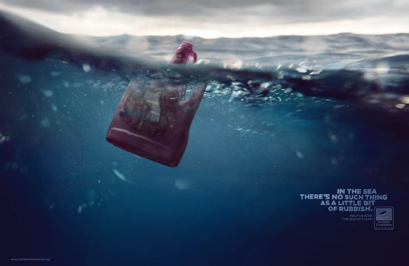 Surfrider Foundation Print Advert By Y&R Detergent bottle Ads of the
