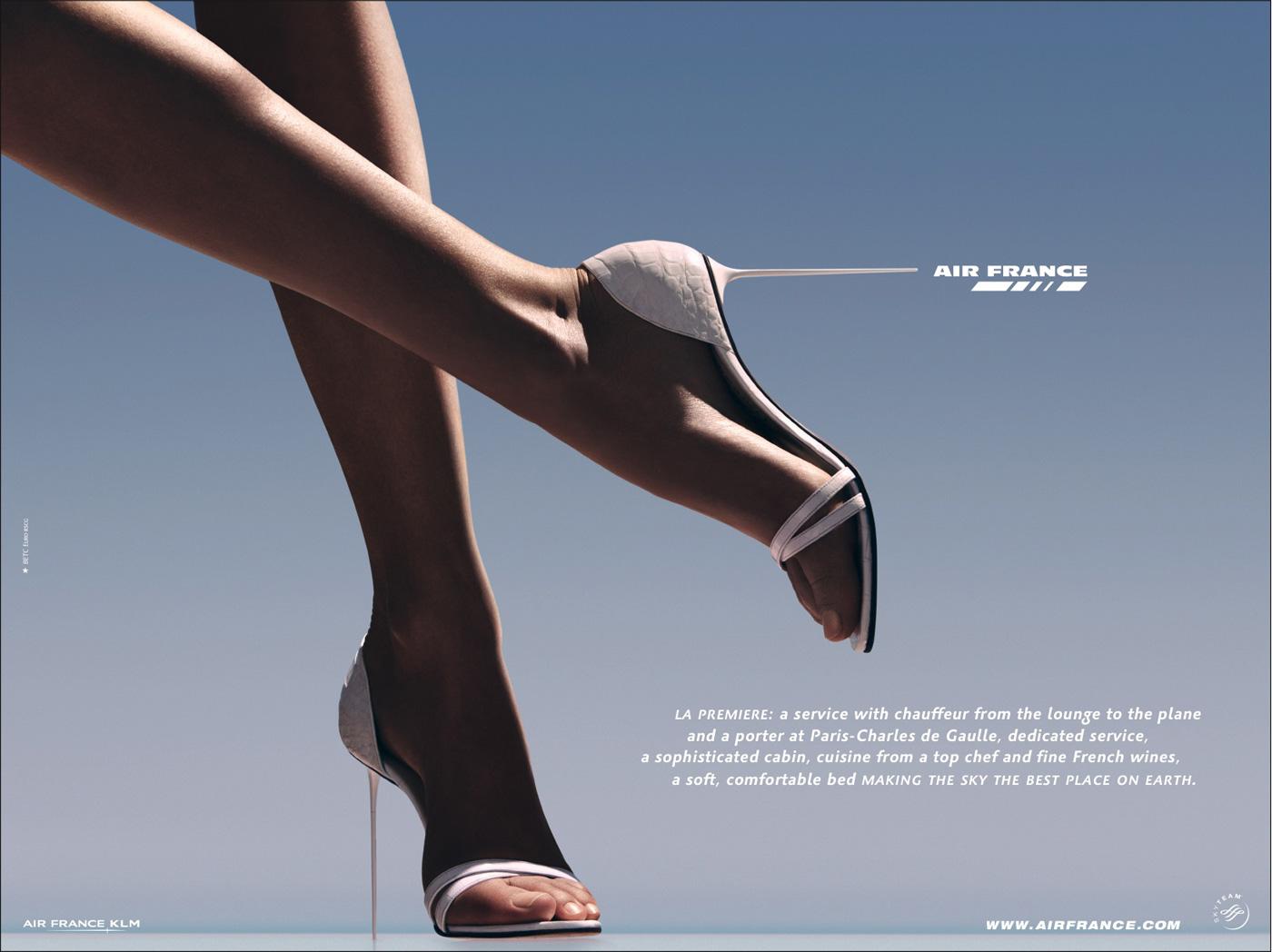 Air France Print Advert By Euro RSCG High heels Ads of the World™