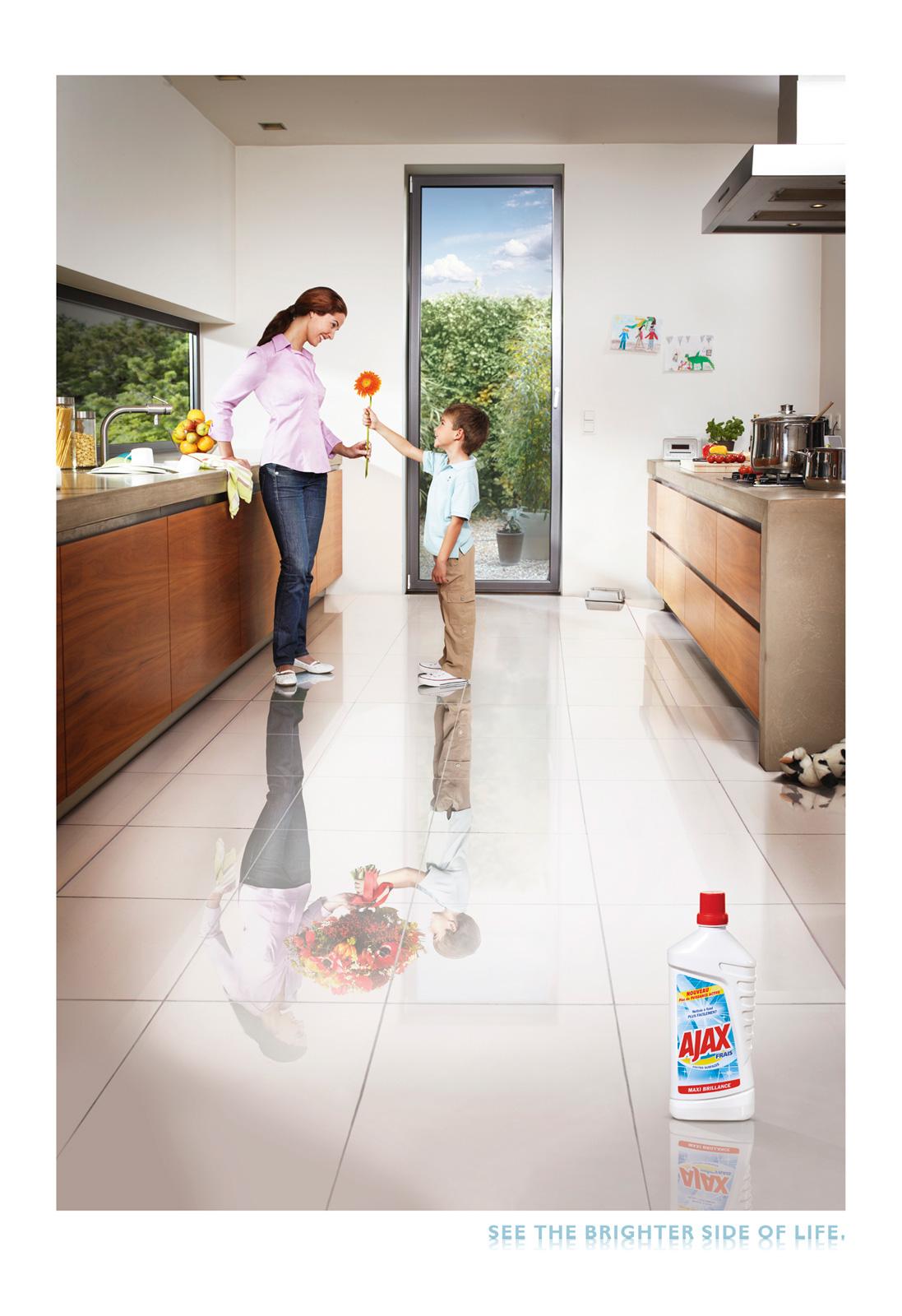 Ajax Print Advert By Y&R Flower Ads of the World™