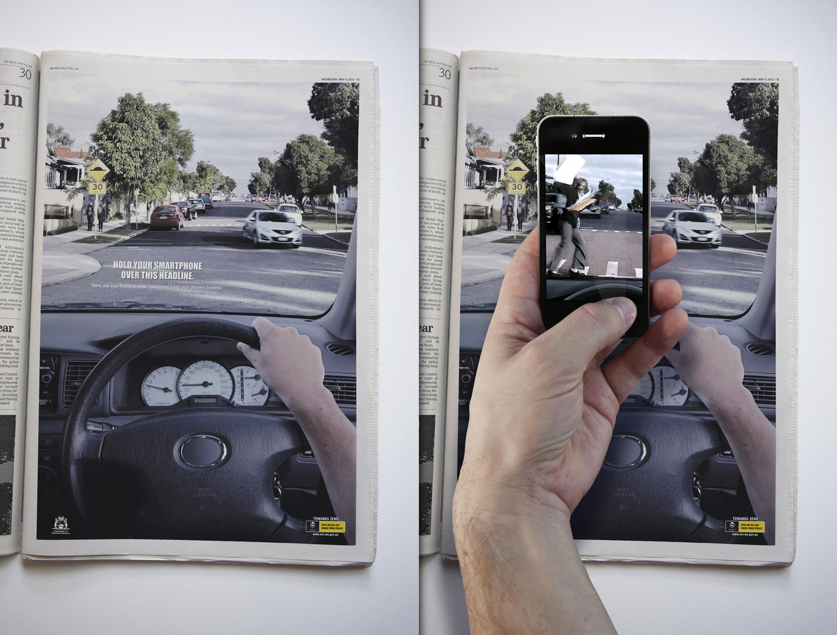 Western Australian Office of Road Safety Print Advert By 303 Group