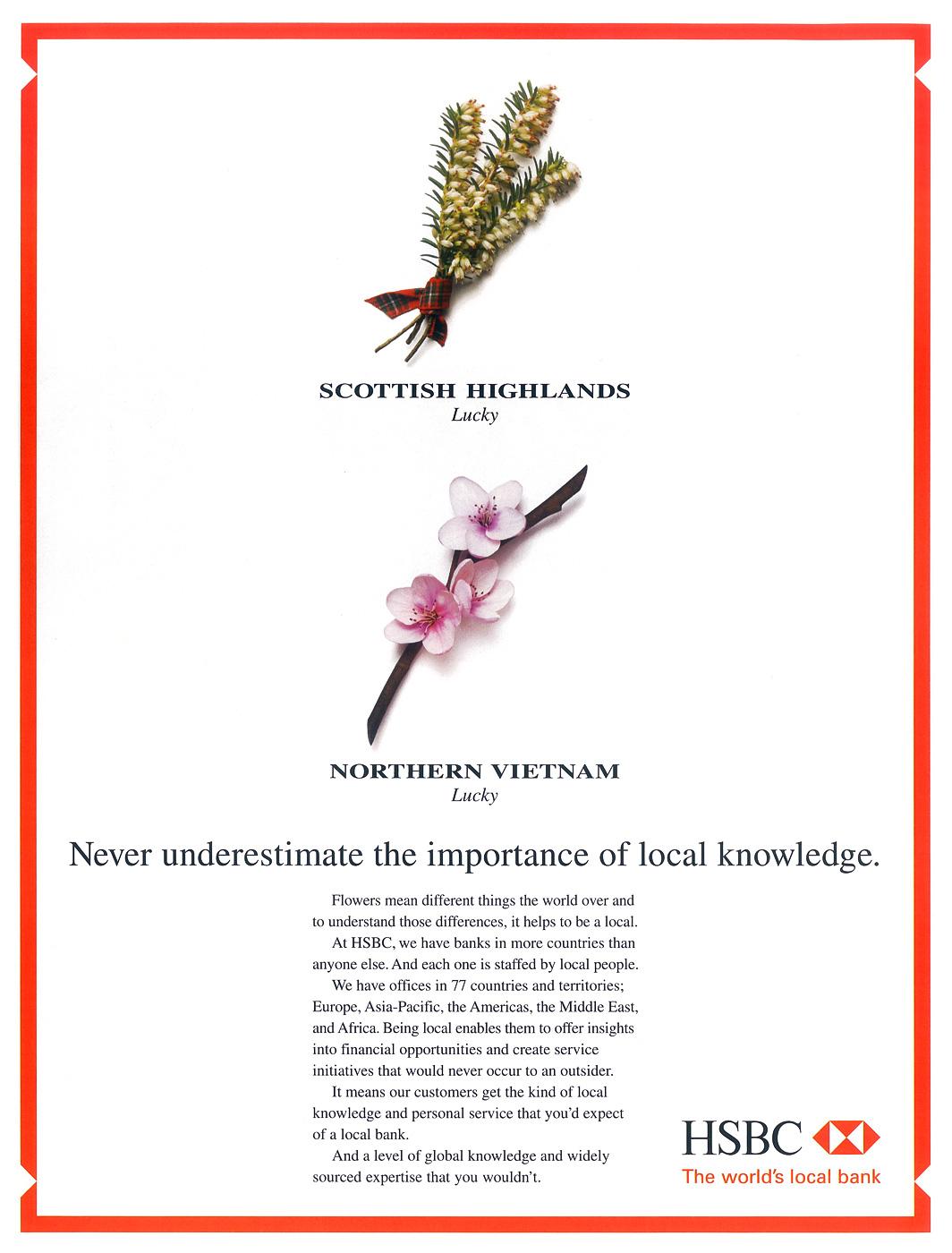 Print Advert By HSBC flowers Ads of the World™