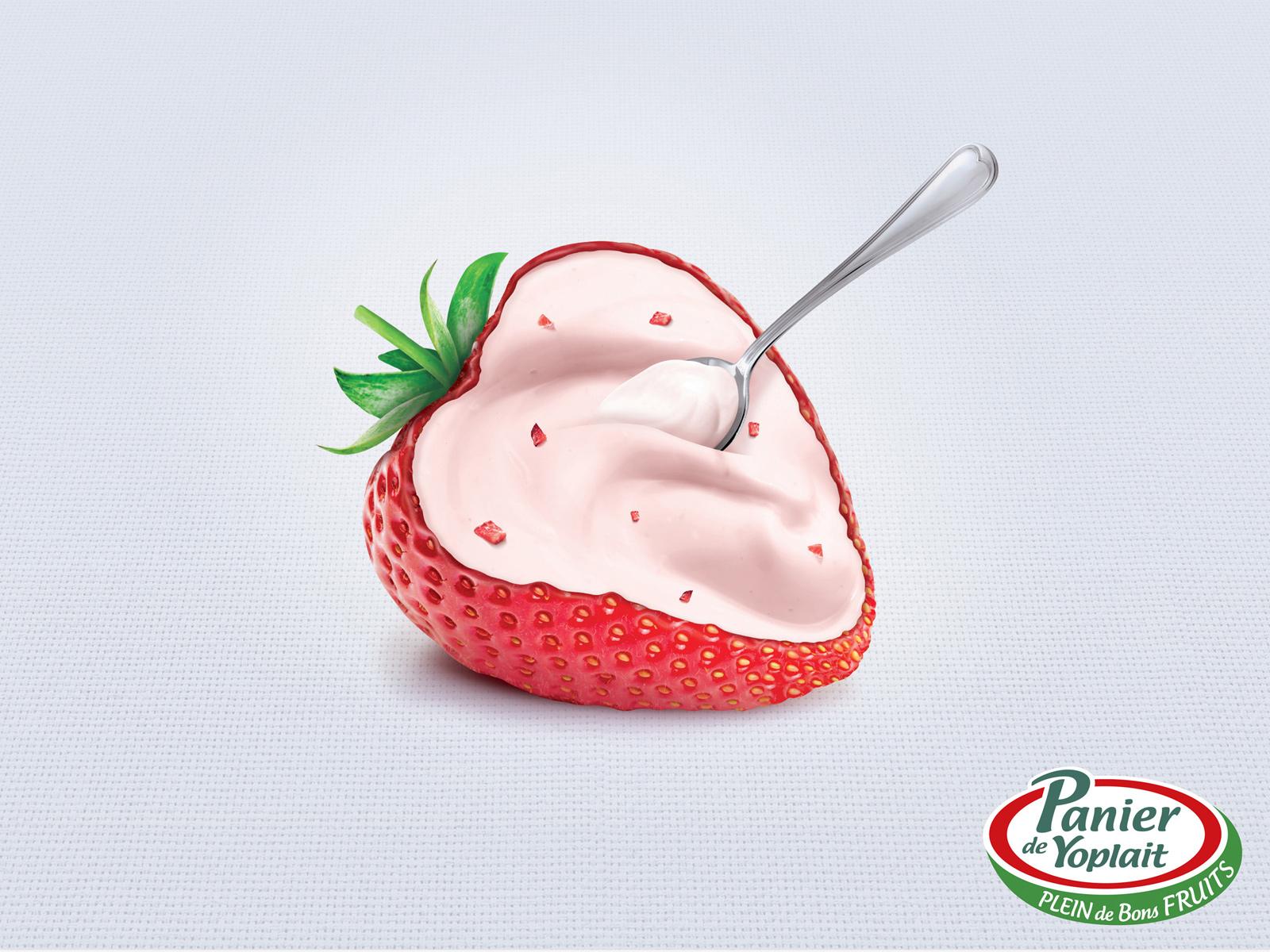 Yoplait Print Advert By Comkoi: Strawberry | Ads of the World™