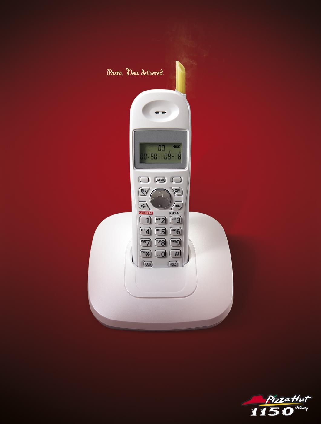 pizza hut print advert by fcb cordless phone ads of the world