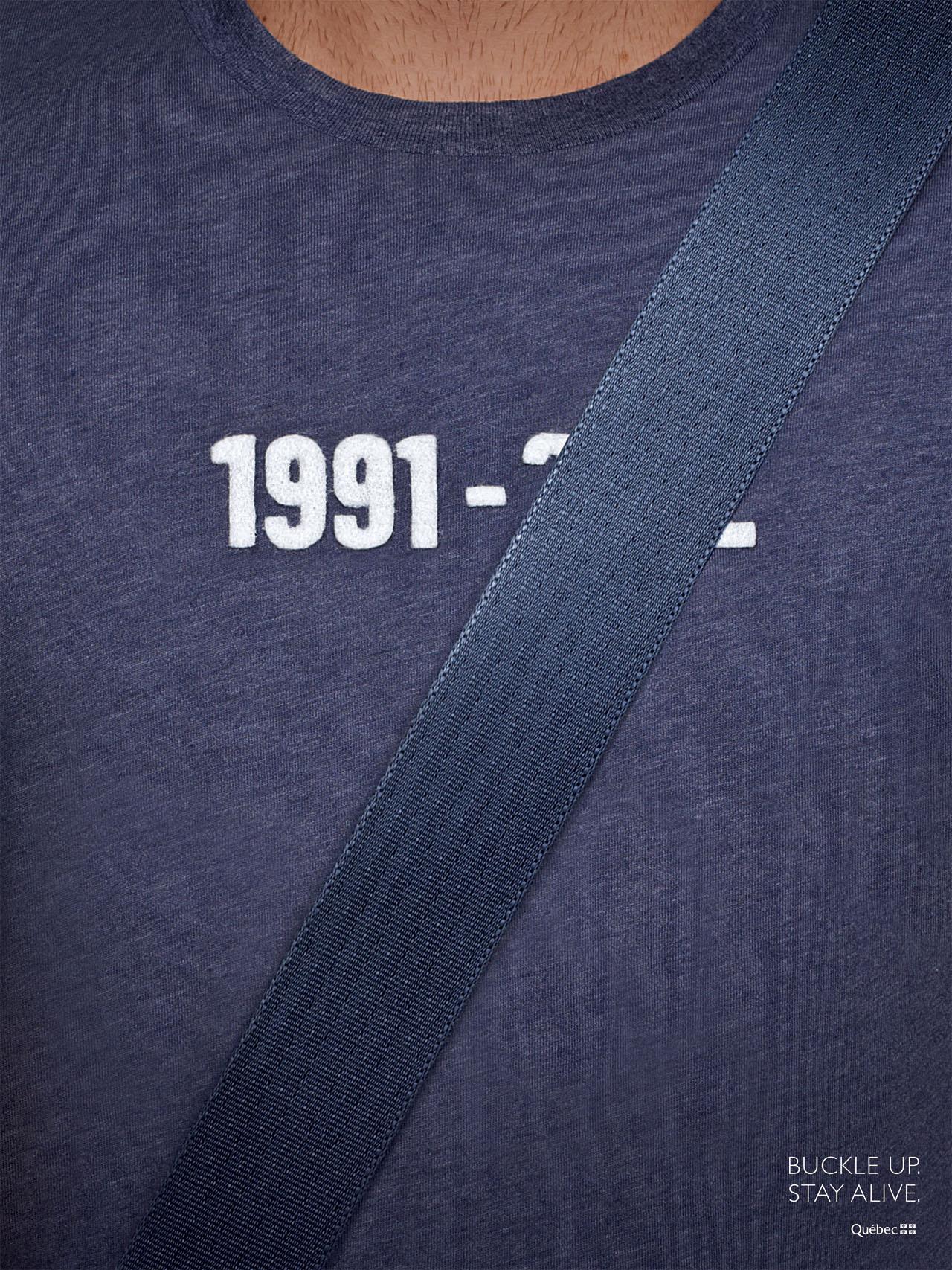 Quebec Automobile Insurance Society Print Advert By Lg2 Seatbelts, Blue Ads of the World™