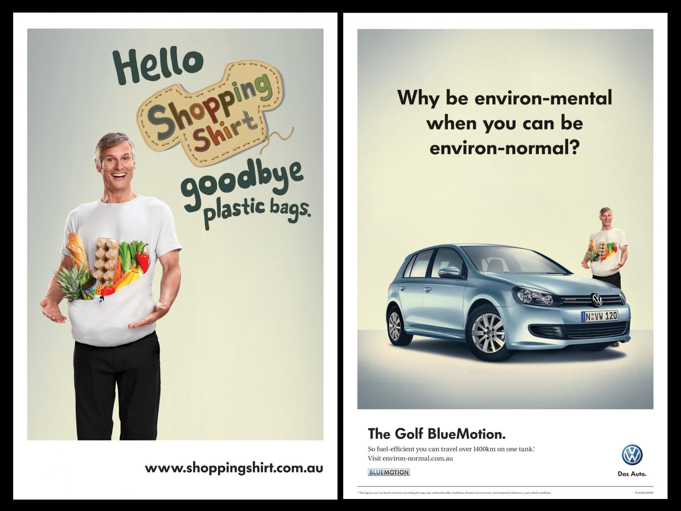 Volkswagen Advertisement Volkswagen Print Advert By DDB: Shopping Shirt | Ads of the World™