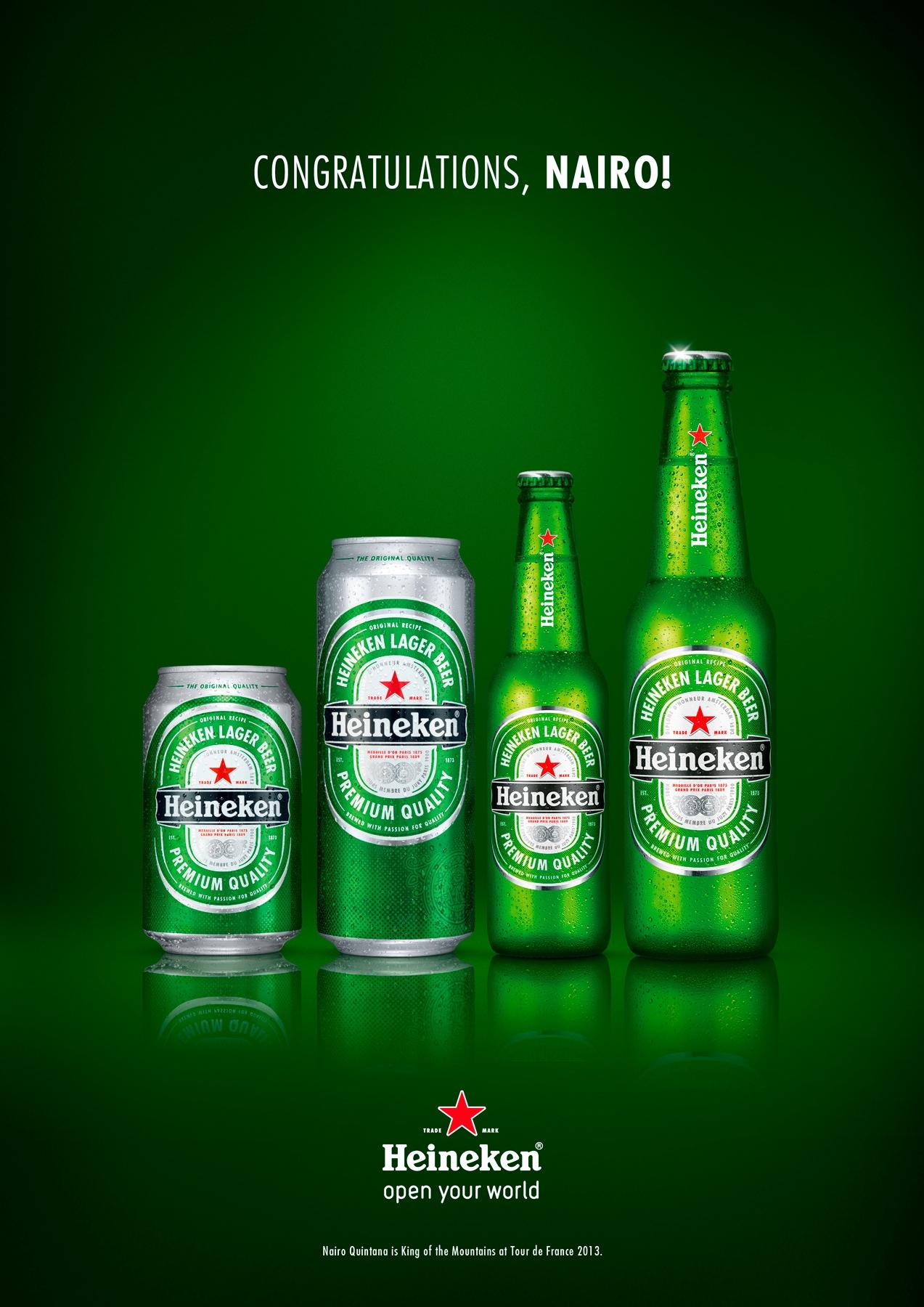Heineken Print Advert By Ogilvy Congratulations, Nairo ... Heineken Print Adver