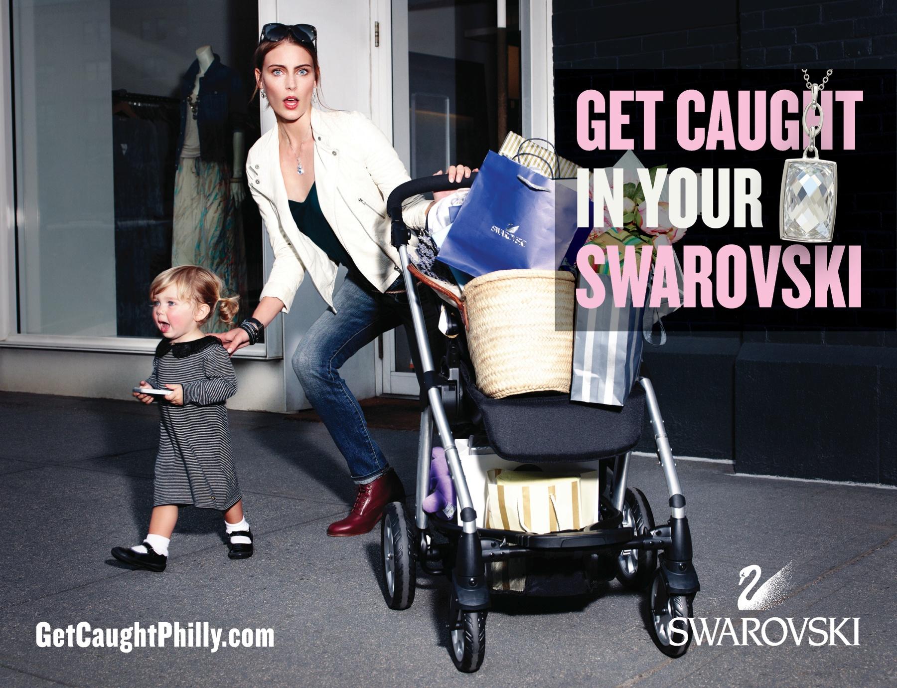 Swarovski Print Advert By Red Tettemer Get caught in your Swarovski, 3