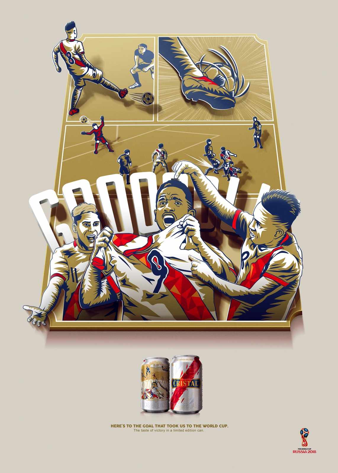 Cristal Print Ad - From Barrio to Russia, 2