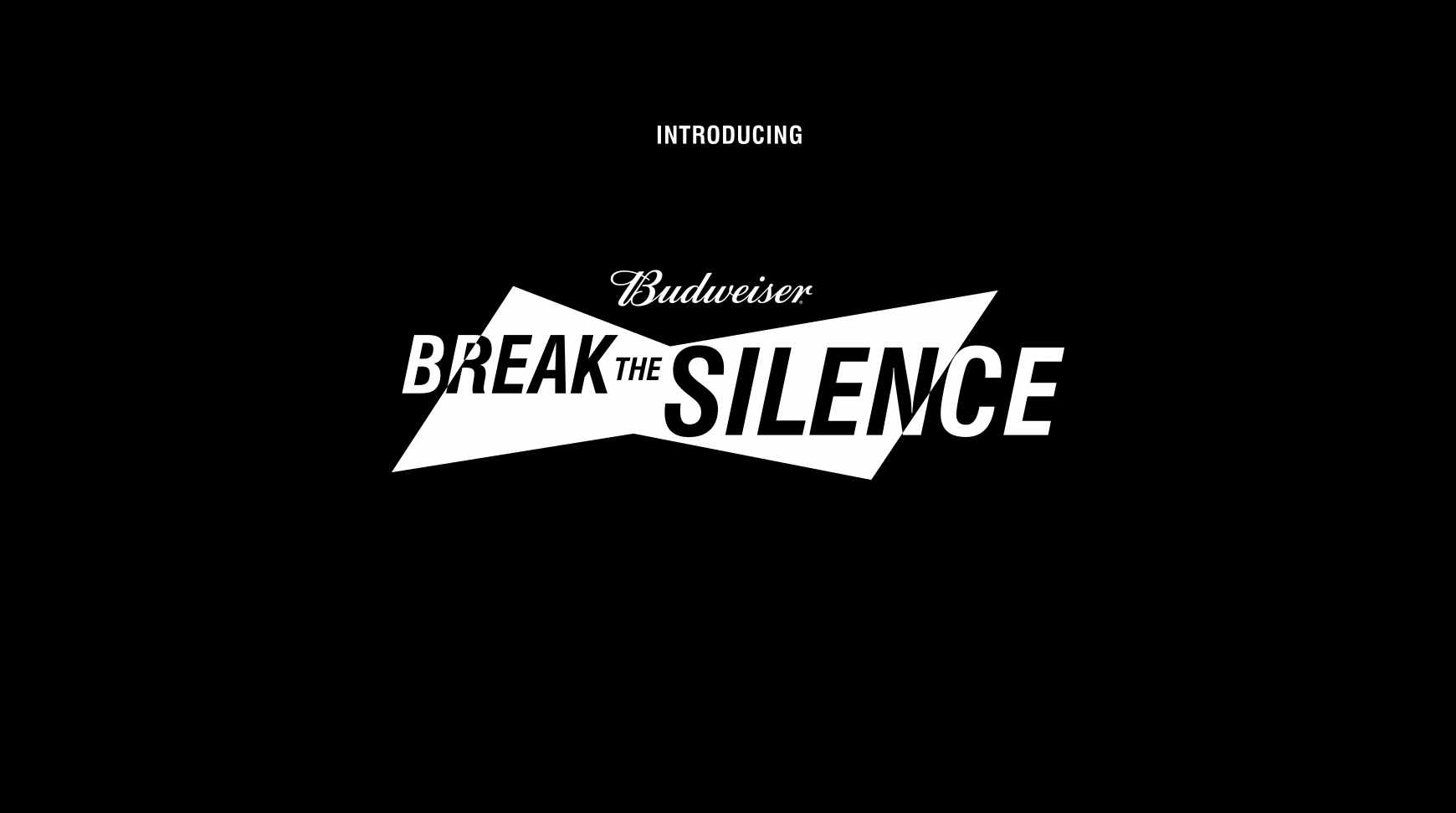 Budweiser Design Ad - Break the Silence