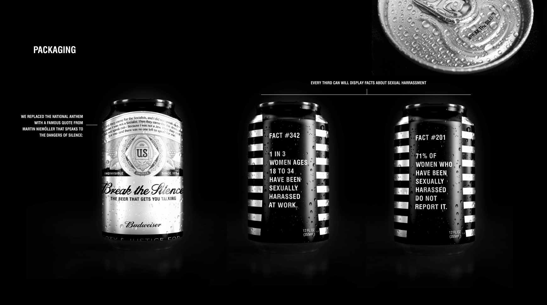 Budweiser Design Ad - Break the Silence