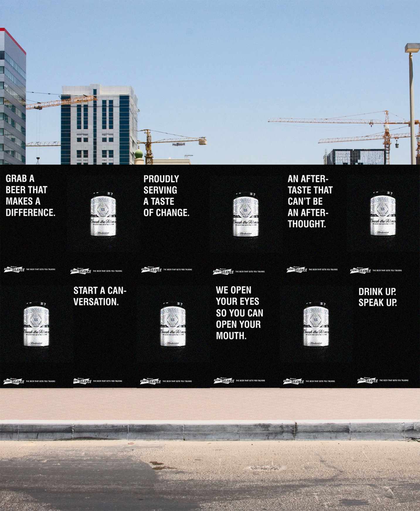 Budweiser Design Ad - Break the Silence