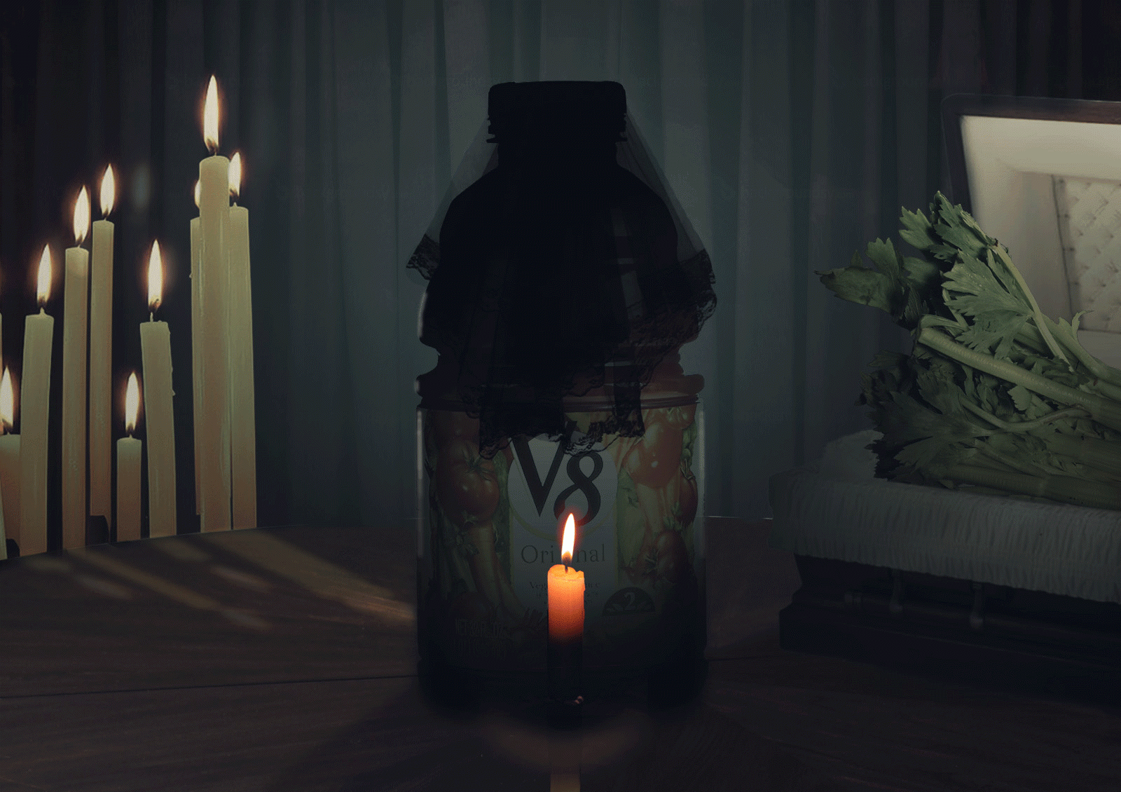 V8 Integrated Ad - Survived by V8