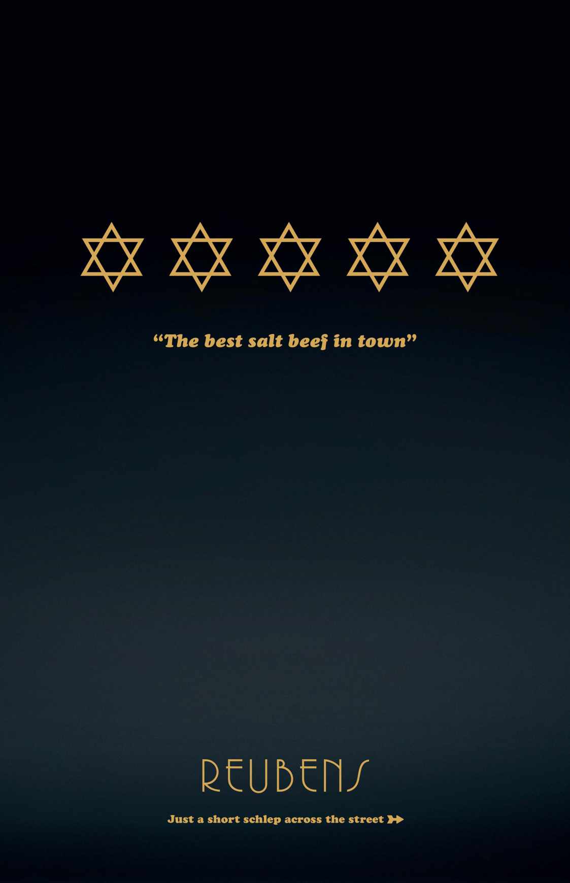 Reubens Print Ad - 5 star