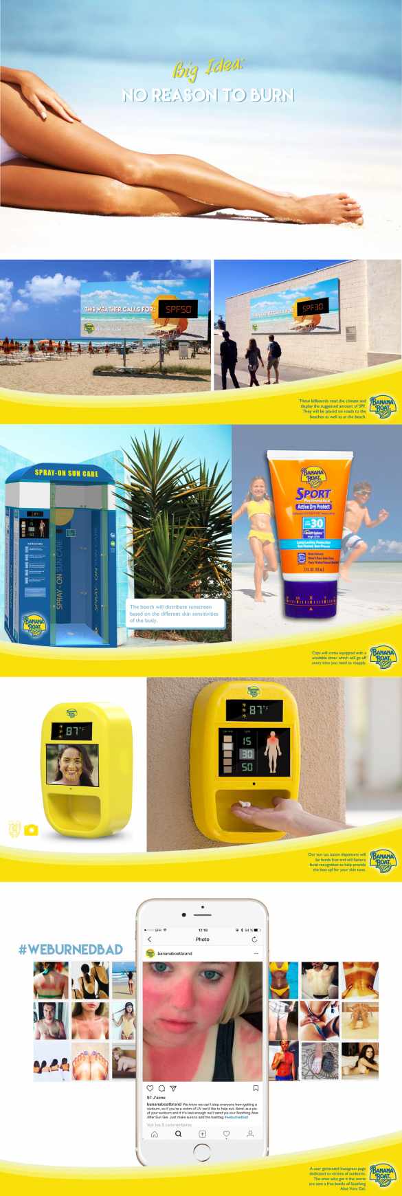Banana Boat Outdoor Ad - No Reason To Burn 