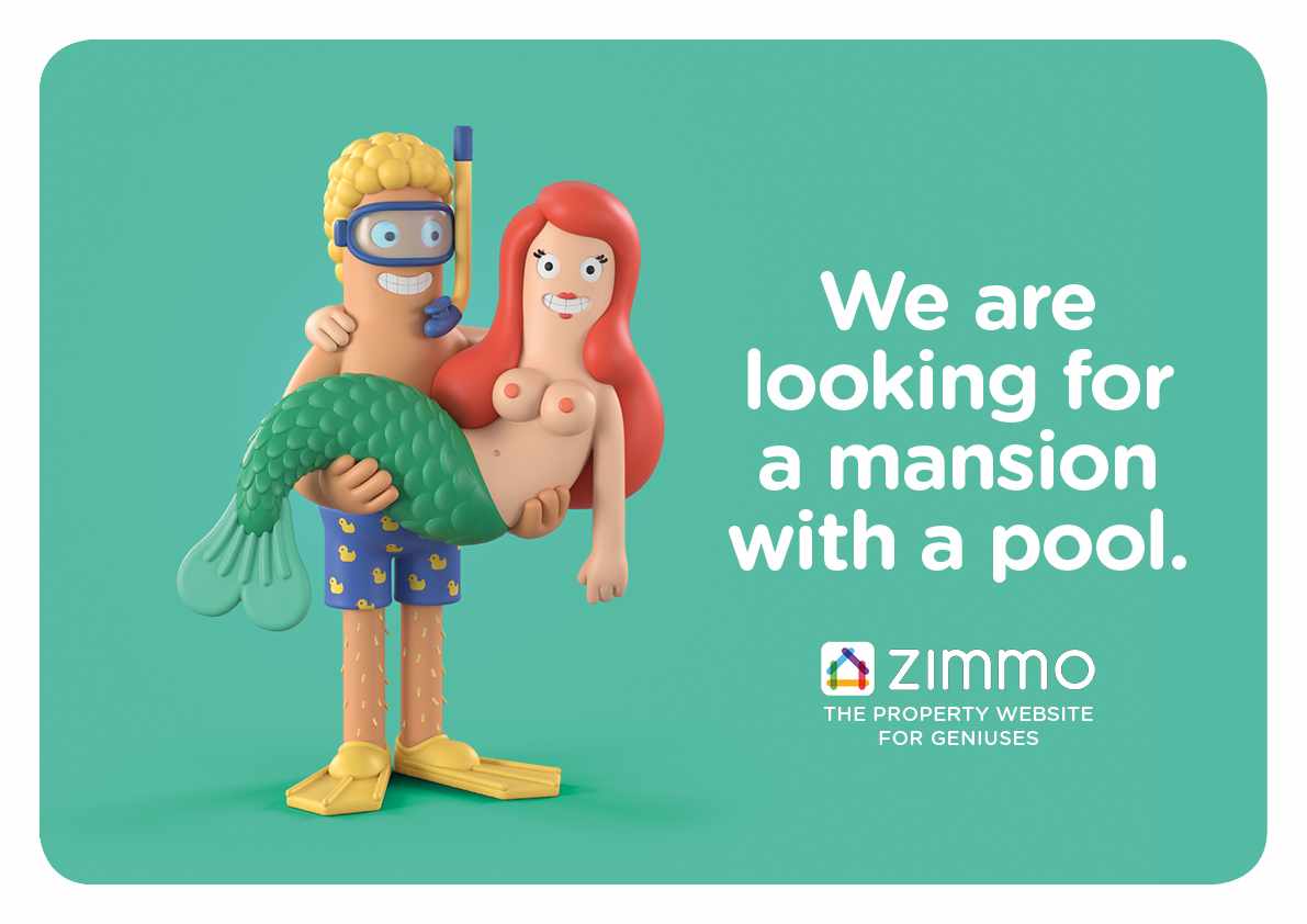 Zimmo Print Ad - The Property Website for Geniuses, 1