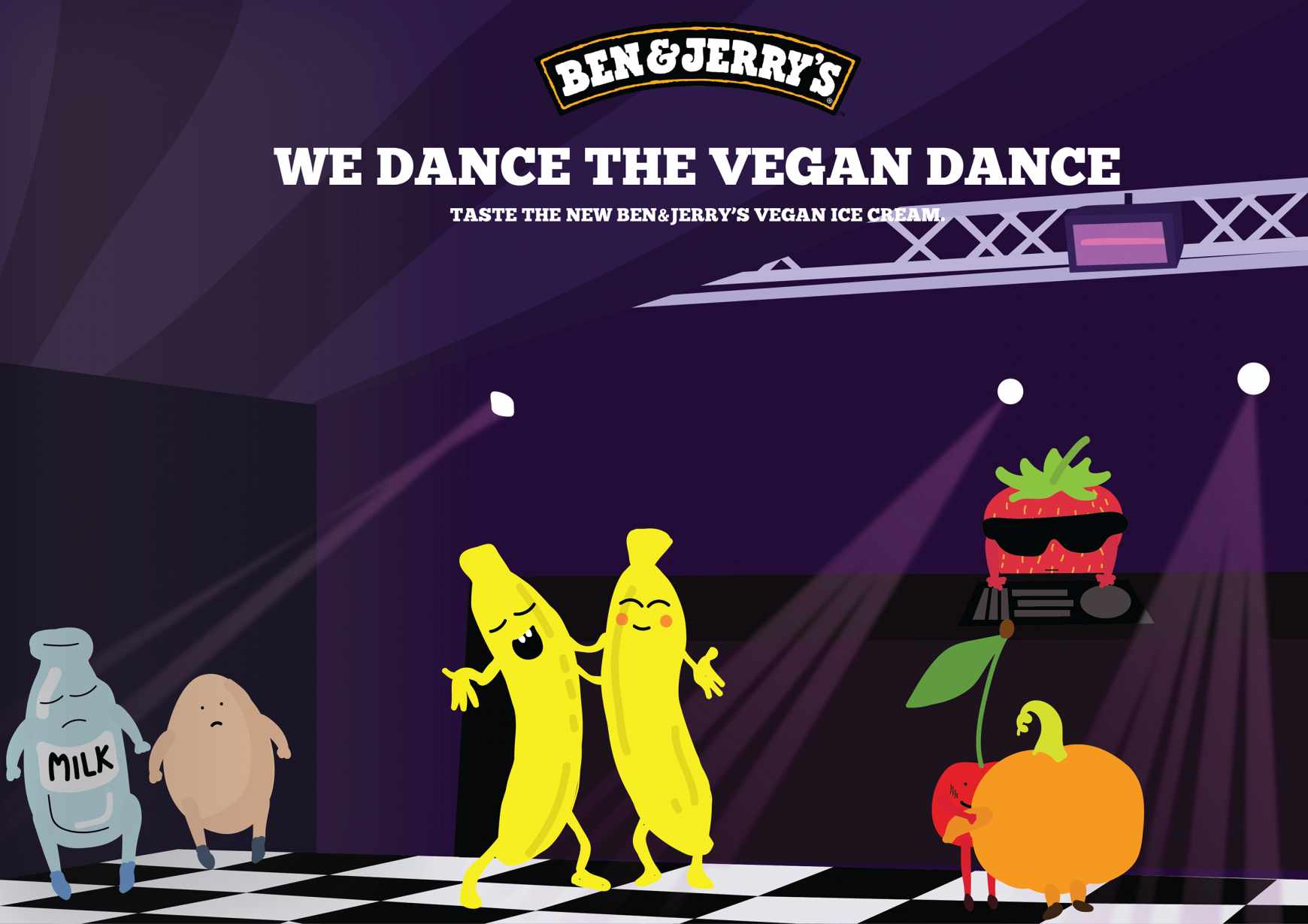Ben &amp; Jerry's Print Ad - Vegan Dance
