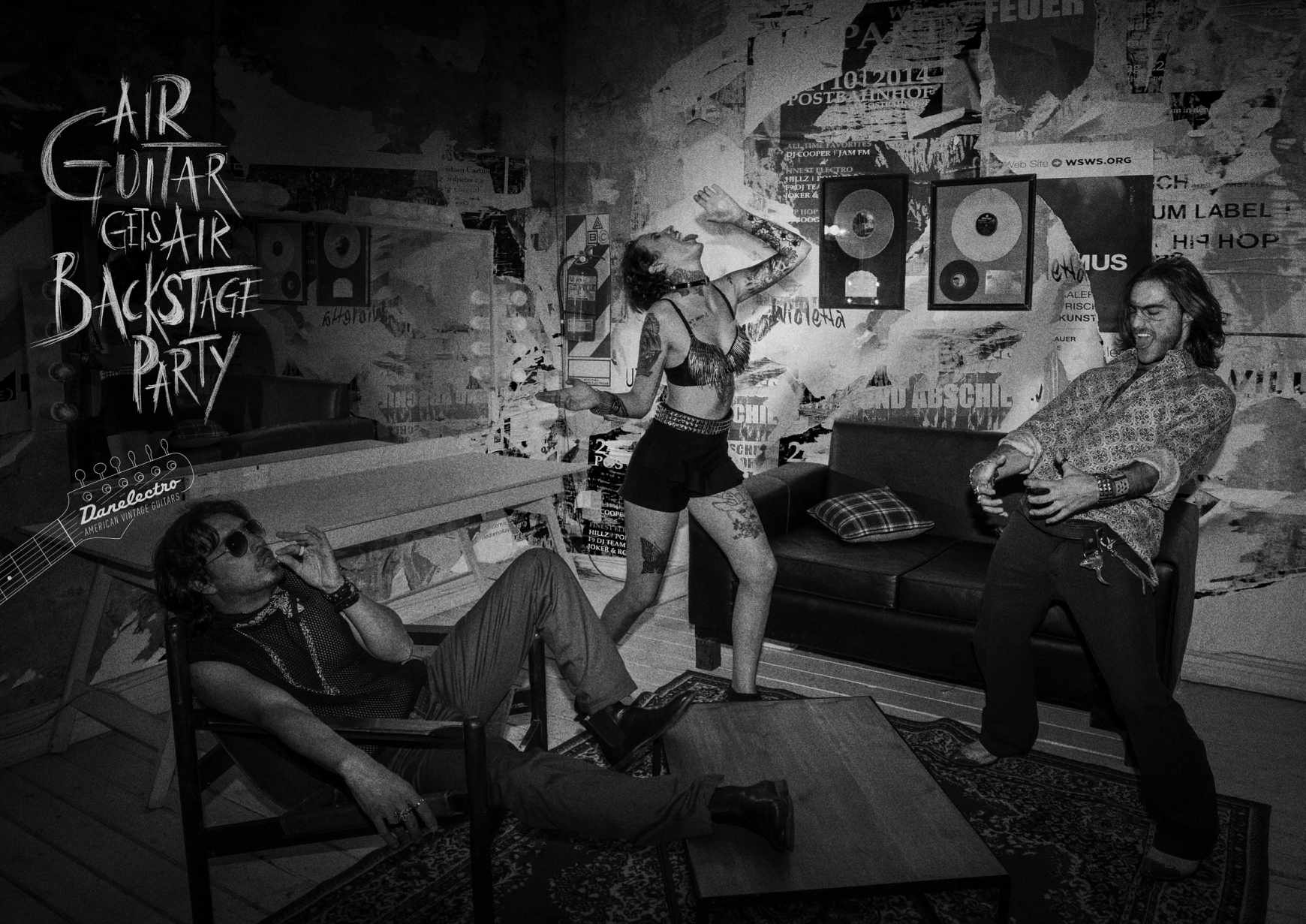 Danelectro Print Ad - Air Backstage Party