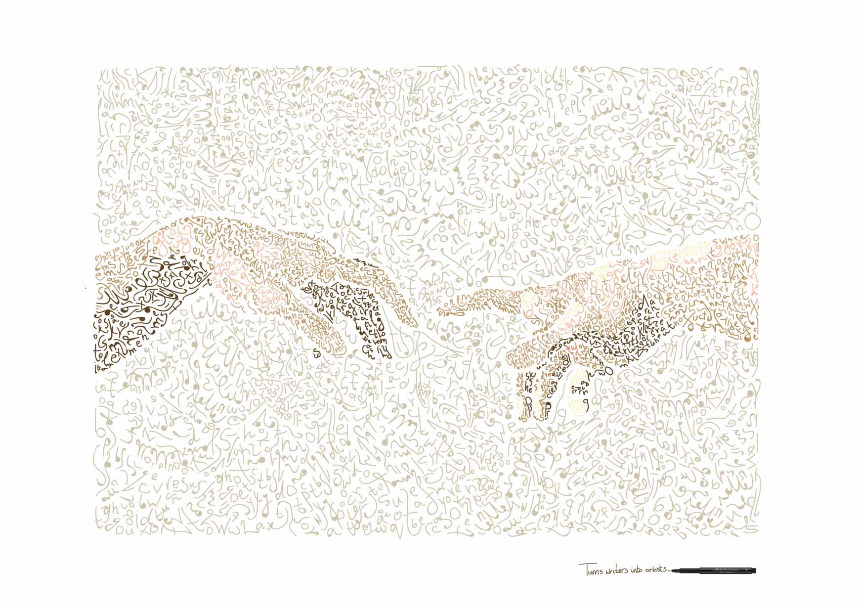 Faber-Castell Print Ad - Turns Writers Into Artists, 2