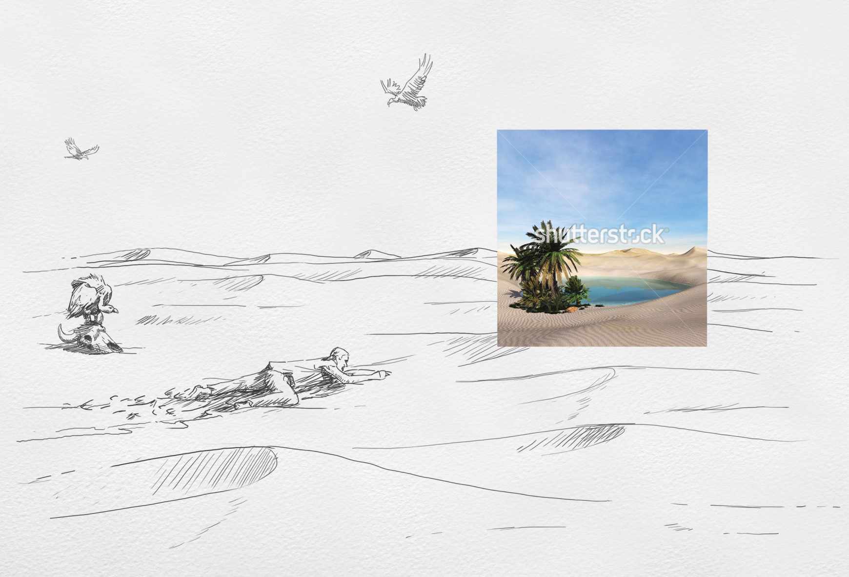 Shutterstock Print Ad - Desert 