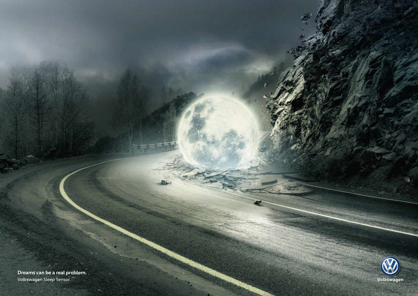 Volkswagen Print Ad - Collapse