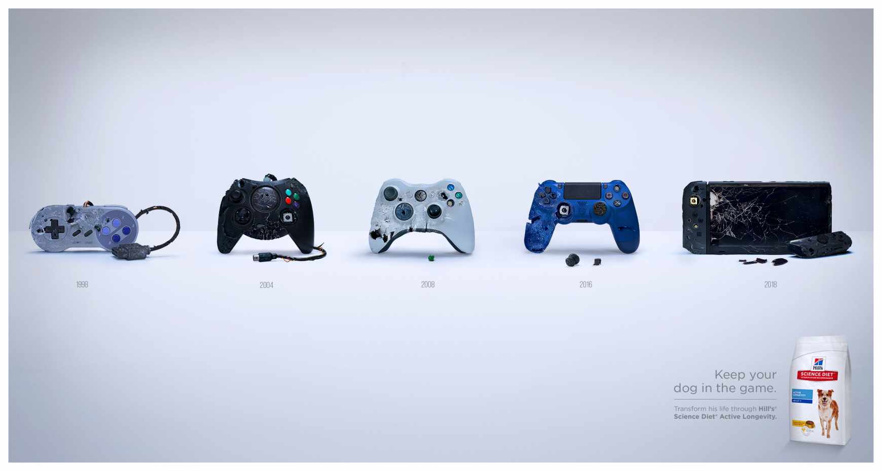 Hill's Pet Nutrition Print Ad - Keep Your Dog In The Game - Controls