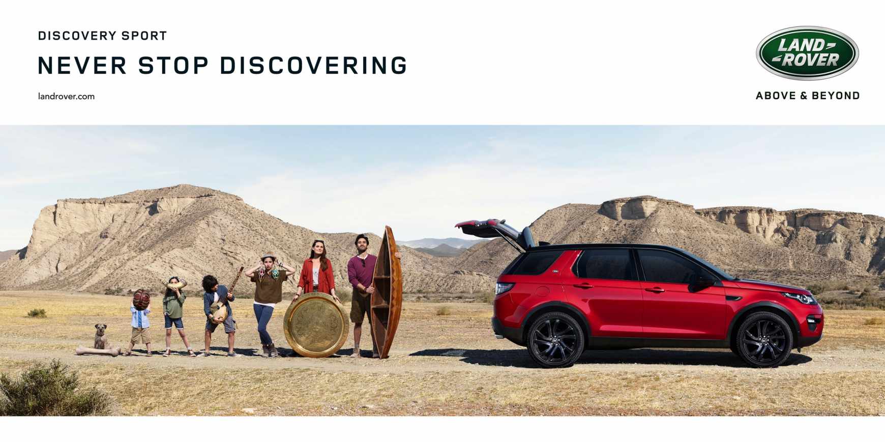 Land Rover Print Ad - Family Line Up