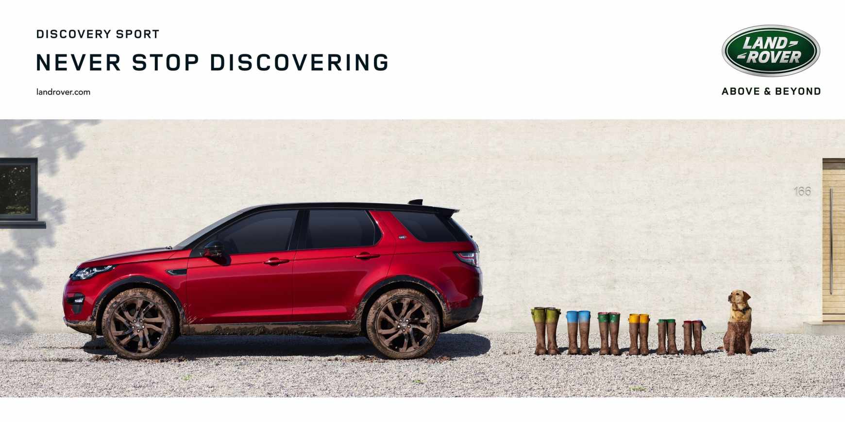 Land Rover Print Ad - Muddy Dog