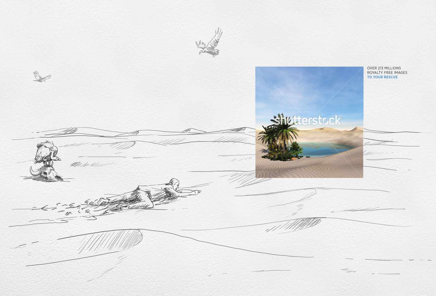 Shutterstock Print Ad - The Sketch Saver, Desert