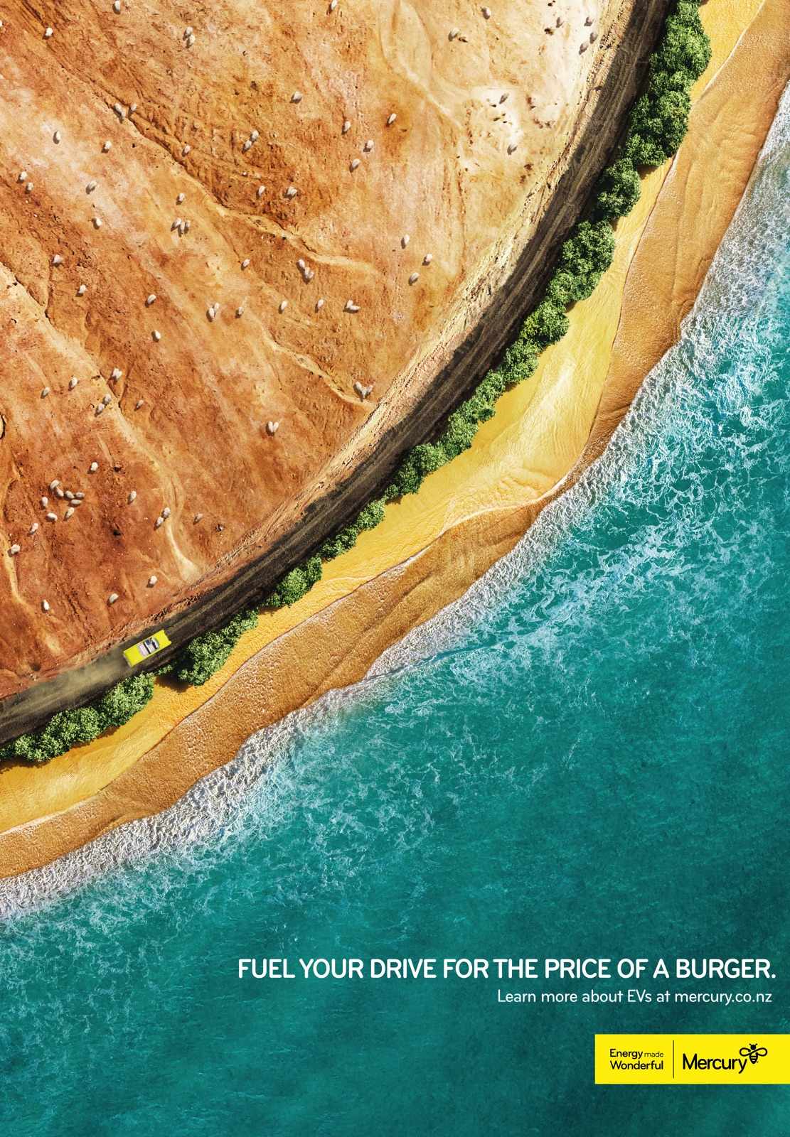 Mercury Energy Print Ad - Burger Run 