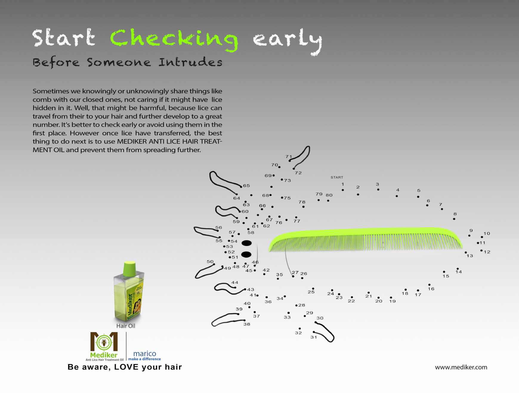 Mediker Print Ad - Comb