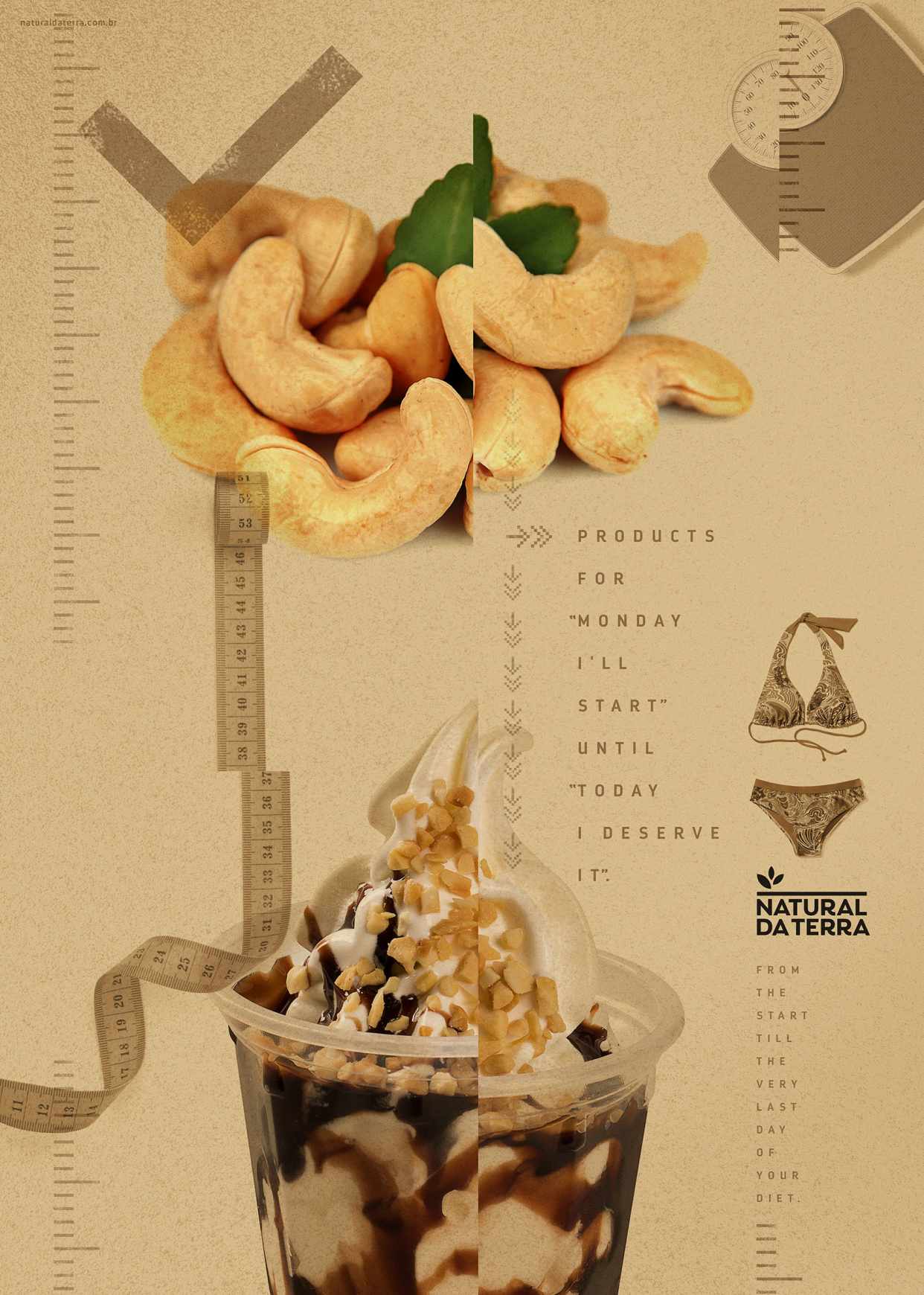 Natural da Terra Print Ad - Diet - Cashew Nuts 
